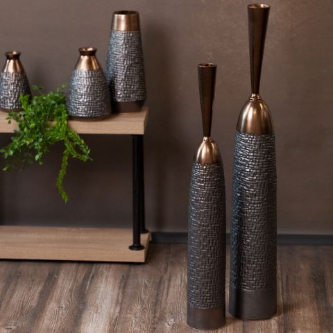 Wazon ceramiczny 16x50 Morena 06 stalowy Eurofirany Wazon ceramiczny 16x50 Morena 06 stalowy Eurofirany
