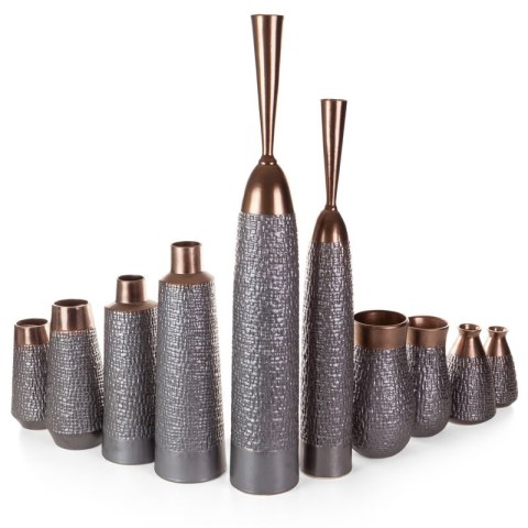 Wazon ceramiczny 16x50 Morena 06 stalowy Eurofirany Wazon ceramiczny 16x50 Morena 06 stalowy Eurofirany