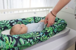 Gniazdko niemowlęce liście DeLux kokon materacyk nakładka redukująca nacisk