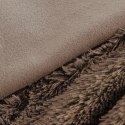 Koc narzuta 170X210 Tiffany 1 ciemnobeżowy włochacz pled D91 Koc narzuta 170X210 Tiffany 1 ciemnobeżowy włochacz pled D91