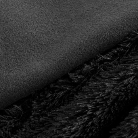 Koc narzuta na fotel 70X160 Tiffany 1 czarny włochacz pled D91 Koc narzuta na fotel 70X160 Tiffany 1 czarny włochacz pled D91