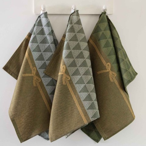 Komplet ścierek kuchennych Green tree 3 szt 50x70 zielony Zwoltex Zwoltex Komplet ścierek kuchennych Green tree 3 szt 50x70 zielony Zwoltex Zwoltex