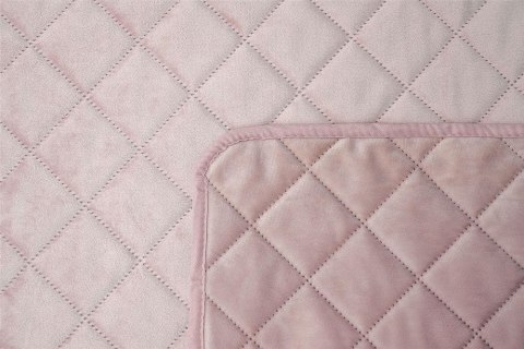Narzuta dekoracyjna 200x220 Pierre różowa pudrowa welurowa geometria Narzuta dekoracyjna 200x220 Pierre różowa pudrowa welurowa geometria