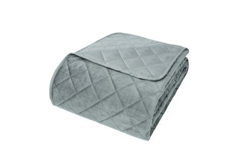 Narzuta dekoracyjna 200x220 Pierre szara welurowa geometria Narzuta dekoracyjna 200x220 Pierre szara welurowa geometria