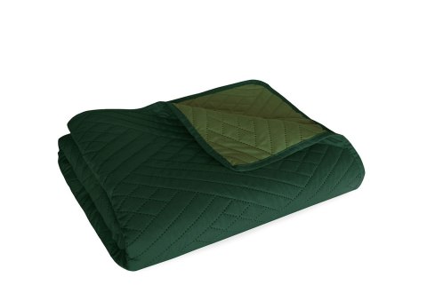 Narzuta dekoracyjna 220x240 Kostka zielona butelkowa Beddo 004 dwustronna na łóżko Narzuta dekoracyjna 220x240 Kostka zielona butelkowa Beddo 004 dwustronna na łóżko
