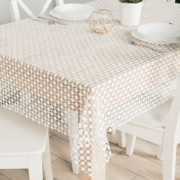 Obrus 140x240 Bianca off white gipiurowy z lurexem 061757/KSP/010/140240/1