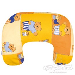 Poduszka pozycjonująca mini Relax rogal 140cm żółta pomarańczowa misie
