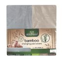 Pokrowiec na przewijak 50x70/80 Bamboo beżowy szary 2 pak bawełniany z gumką Pokrowiec na przewijak 50x70/80 Bamboo beżowy szary 2 pak bawełniany z gumką