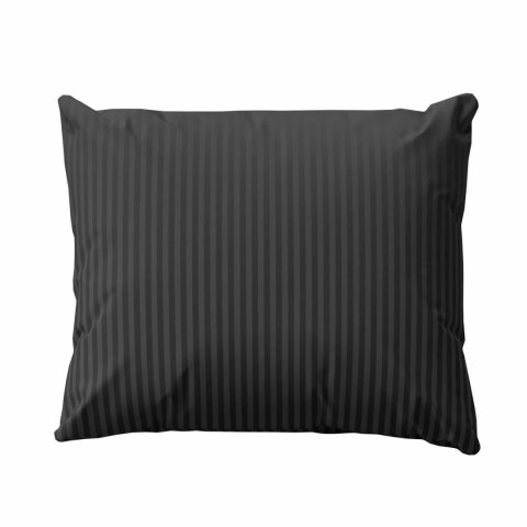 Pościel adamaszkowa 140X200 czarna jednobarwna paski 1 cm Pure Pościel adamaszkowa 140X200 czarna jednobarwna paski 1 cm Pure
