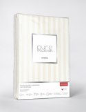 Pościel adamaszkowa 140X200 ekri jednobarwna paski 1 cm Pure Pościel adamaszkowa 140X200 ekri jednobarwna paski 1 cm Pure