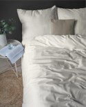 Pościel adamaszkowa 140X200 ekri jednobarwna paski 1 cm Pure Pościel adamaszkowa 140X200 ekri jednobarwna paski 1 cm Pure