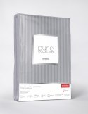 Pościel adamaszkowa 140x200 szara 16 jednobarwna paski 1 cm Pure Pościel adamaszkowa 140x200 szara 16 jednobarwna paski 1 cm Pure