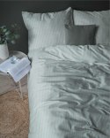 Pościel adamaszkowa 180x200 miętowa jednobarwna paski 1 cm Pure Pościel adamaszkowa 180x200 miętowa jednobarwna paski 1 cm Pure
