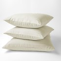 Poszewka adamaszkowa 40x40 ekri jednobarwna paski 1 cm Pure Poszewka adamaszkowa 40x40 ekri jednobarwna paski 1 cm Pure
