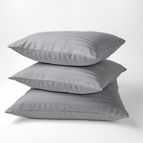 Poszewka adamaszkowa 40x40 szara 16 jednobarwna paski 1 cm Pure Poszewka adamaszkowa 40x40 szara 16 jednobarwna paski 1 cm Pure