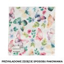 Poszewka dekoracyjna 40x40 Riga biała pomarańczowa kwiaty T00180/POB/001/040040/1