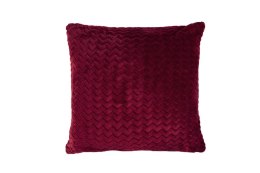 Poszewka dekoracyjna 40x40 Zig-Zag Minky Wave bordowa Matex