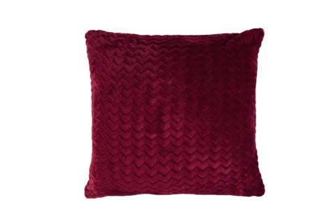 Poszewka dekoracyjna 40x40 Zig-Zag Minky Wave bordowa Matex Poszewka dekoracyjna 40x40 Zig-Zag Minky Wave bordowa Matex