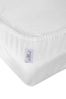 Prześcieradło bawełniane z gumką 70x140 białe BabyMatex