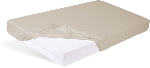 Prześcieradło bawełniane z gumką 70x140 kremowe do łóżeczka dziecięcego BabyMatex Prześcieradło bawełniane z gumką 70x140 kremowe do łóżeczka dziecięcego BabyMatex
