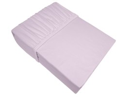 Prześcieradło jersey 160x200 lawendowe z gumką Bielbaw