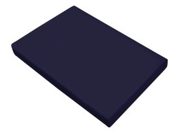 Prześcieradło satynowe 160x210 denim granatowe bez gumki Greno