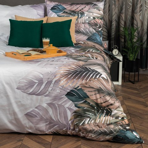 TROPIKALNA OAZA, Komplet pościeli PREMIUM z satyny bawełnianej 160x200cm, zadruk dwustronny (do wyczerpania zapasu) T20194/SAT/0 TROPIKALNA OAZA, Komplet pościeli PREMIUM z satyny bawełnianej 160x200cm, zadruk dwustronny (do wyczerpania zapasu) T20194/SAT/0