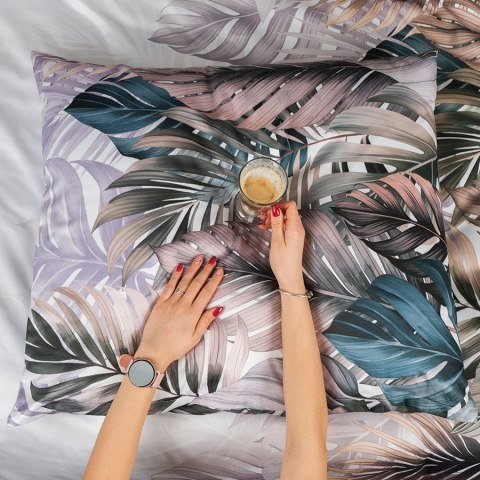 TROPIKALNA OAZA, Komplet pościeli PREMIUM z satyny bawełnianej 160x200cm, zadruk dwustronny (do wyczerpania zapasu) T20194/SAT/0 TROPIKALNA OAZA, Komplet pościeli PREMIUM z satyny bawełnianej 160x200cm, zadruk dwustronny (do wyczerpania zapasu) T20194/SAT/0