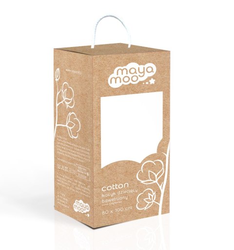 Kocyk bawełniany Mayamoo 80x100 05 ciemny różowy w pudełku 470g/m2 Kocyk bawełniany Mayamoo 80x100 05 ciemny różowy w pudełku 470g/m2