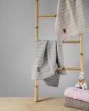 Kocyk bawełniany Mayamoo 80x100 05 jasny szary w pudełku 470g/m2