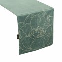 Obrus bieżnik 35x140 Blink 13 miętowy ciemny złoty kwiat welurowy Eurofirany Obrus bieżnik 35x140 Blink 13 miętowy ciemny złoty kwiat welurowy Eurofirany
