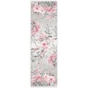 Obrus bieżnik wodoodporny 38x140 Azalea obszyty listwą szary kwiaty P00225/KSP/L01/038140/1 Obrus bieżnik wodoodporny 38x140 Azalea obszyty listwą szary kwiaty P00225/KSP/L01/038140/1