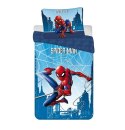 Pościel bawełniana 140x200 Spider-man niebieska poszewka 60x80 JF24 Pościel bawełniana 140x200 Spider-man niebieska poszewka 60x80 JF24