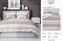 Pościel bawełniana 220x200 Pasy kawa beżowa jasna brązowa 4656 B Bawełna 37