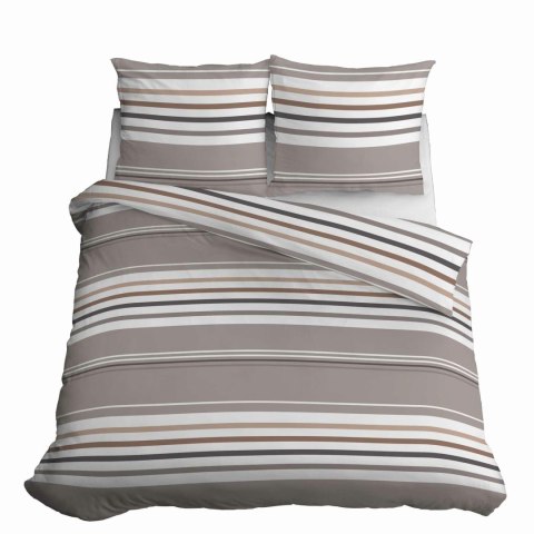 Pościel bawełniana 220x200 Pasy kawa beżowa jasna brązowa 4656 B Bawełna 37 Pościel bawełniana 220x200 Pasy kawa beżowa jasna brązowa 4656 B Bawełna 37