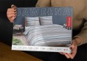 Pościel bawełniana 220x200 Pasy paski szara niebieska 4656 A Bawełna 37 Pościel bawełniana 220x200 Pasy paski szara niebieska 4656 A Bawełna 37