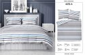 Pościel bawełniana 220x200 Pasy paski szara niebieska 4656 A Bawełna 37 Pościel bawełniana 220x200 Pasy paski szara niebieska 4656 A Bawełna 37