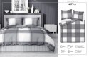 Pościel bawełniana 220x200 szara krata 4573 A Bawełna 16