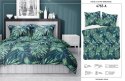 Pościel satynowa 180x200 4765 A zielona liście Home Satin 54 Pościel satynowa 180x200 4765 A zielona liście Home Satin 54