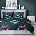 Pościel satynowa 180x200 4769 A ciemna zielona kwiaty Home Satin 54 Pościel satynowa 180x200 4769 A ciemna zielona kwiaty Home Satin 54