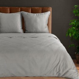 Pościel satynowa 220x200 Eva szara lamówka 8C Eva Minge Eurofirany
