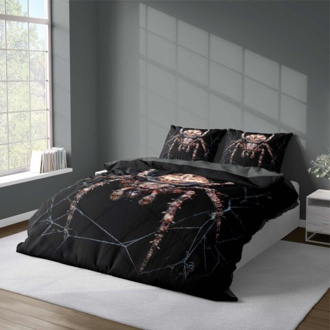 Pościel z mikrofibry 3D 160x200 czarna pająk 4183 A mikro 28 Pościel z mikrofibry 3D 160x200 czarna pająk 4183 A mikro 28