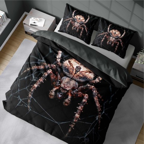 Pościel z mikrofibry 3D 160x200 czarna pająk 4183 A mikro 28 Pościel z mikrofibry 3D 160x200 czarna pająk 4183 A mikro 28