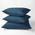 Poszewka adamaszkowa 70x80 denim granatowa jednobarwna paski 1 cm Pure Poszewka adamaszkowa 70x80 denim granatowa jednobarwna paski 1 cm Pure