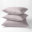 Poszewka adamaszkowa 70x80 pudrowa różowa jednobarwna paski 1 cm Pure Poszewka adamaszkowa 70x80 pudrowa różowa jednobarwna paski 1 cm Pure