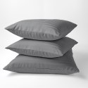 Poszewka adamaszkowa 70x80 szara ciemna jednobarwna paski 1 cm Pure Poszewka adamaszkowa 70x80 szara ciemna jednobarwna paski 1 cm Pure
