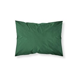 Poszewka adamaszkowa 70x80 zielona ciemna jednobarwna paski 1 cm Pure