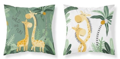 Poszewka bawełniana 40x40 Stay wild and fun żyrafy zielona biała dwustronna PSBA 19 B Mayamoo 26 Poszewka bawełniana 40x40 Stay wild and fun żyrafy zielona biała dwustronna PSBA 19 B Mayamoo 26