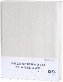 Prześcieradło flanelowe bez gumki 220x240 beżowe jasne Prześcieradło flanelowe bez gumki 220x240 beżowe jasne