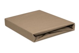 Prześcieradło jersey z gumką 120x200 czekoladowe mleczne L17 Premium
